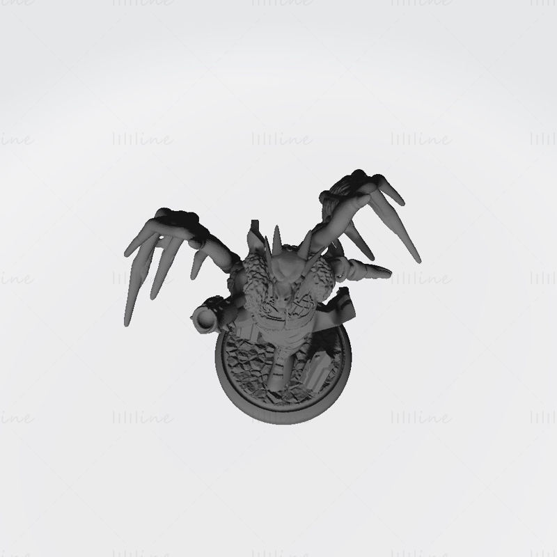 Fem Ice Dragonborn Shaman Modèle d'impression 3D