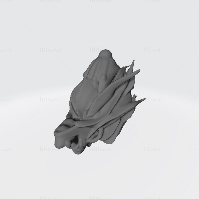Modello di stampa 3D Fem Magma Dragonborn Shaman