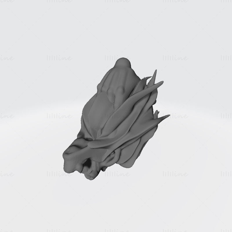 Fem Magma Dragonborn Sjamaan 3D-printmodel