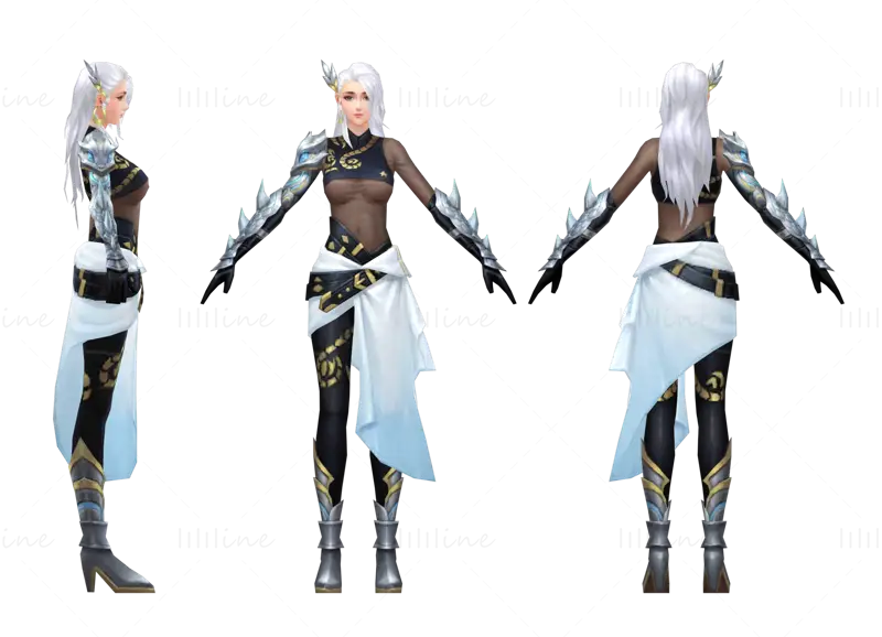 Female Character 3D Model