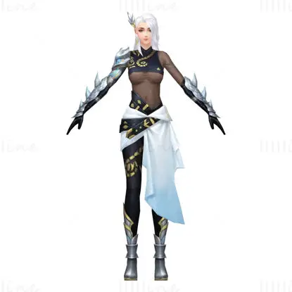 Female Character 3D Model