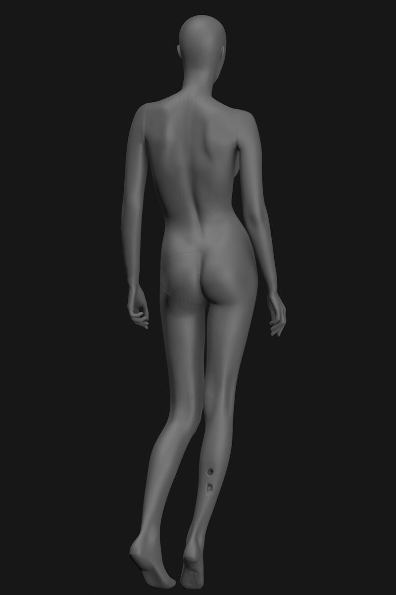 Female Mannequin on tiptoe 3d printing model