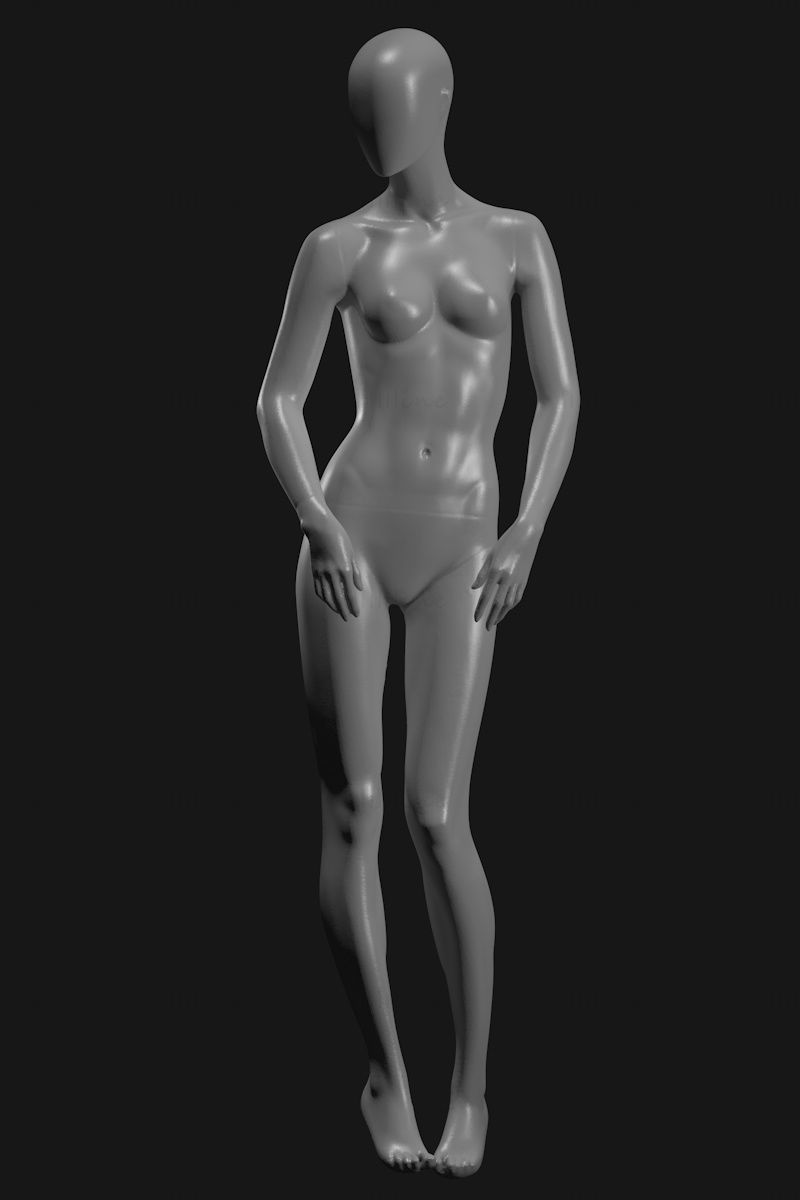 samice figuríny 3d model bez tváře