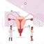 Female Reproductive System research vector illustration