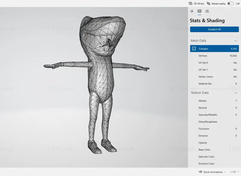 Kadın Köpekbalığı Kostümü Turuncu 3D Baskı Modeli