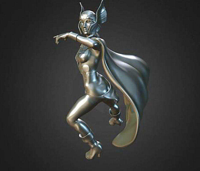 Female Thor 3D Model Ready to Print STL