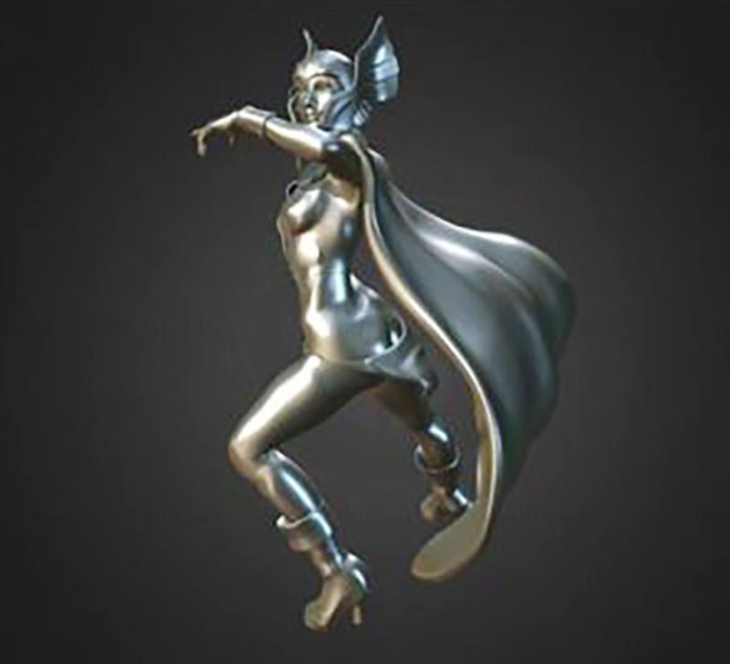 Female Thor 3D Model Ready to Print STL
