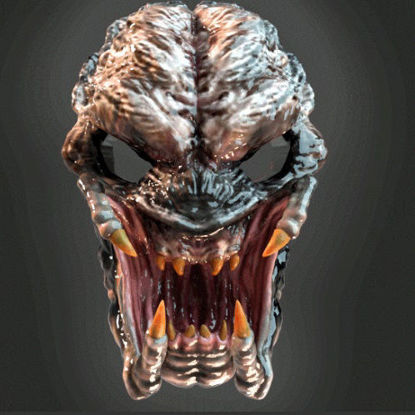 Feral Predator ansiktsmaske 3d-utskriftsmodell