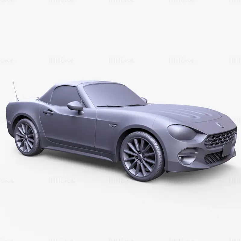 Fiat 124 Araignée modèle 3D