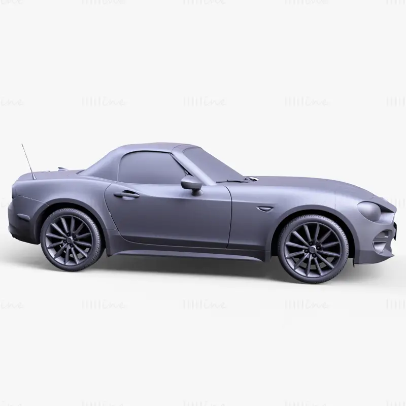 Fiat 124 Spider 3D модел