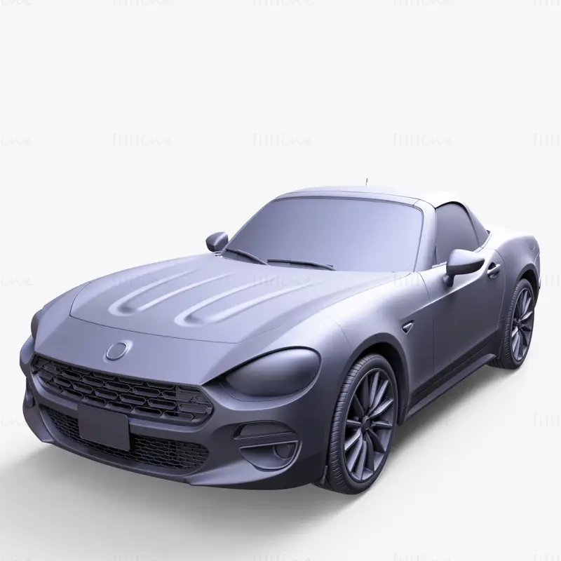 Fiat 124 Araignée modèle 3D