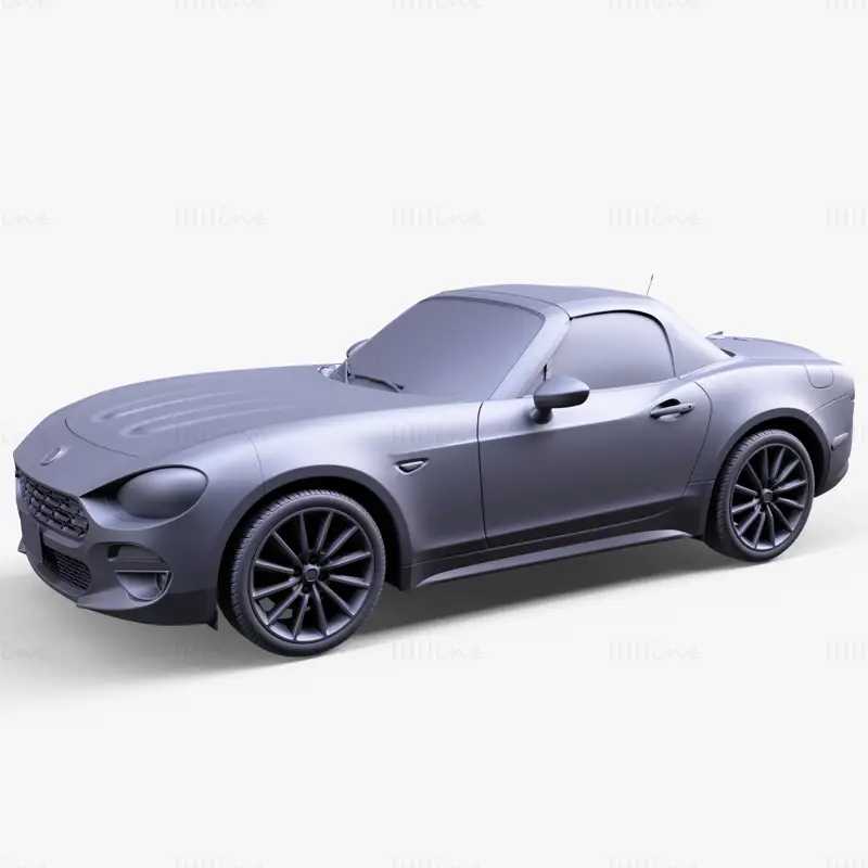 Fiat 124 Spider 3D модел