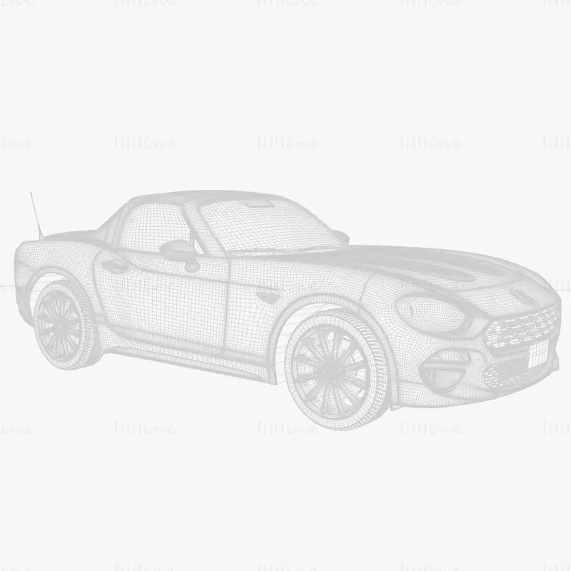 Fiat 124 Spider 3D модел