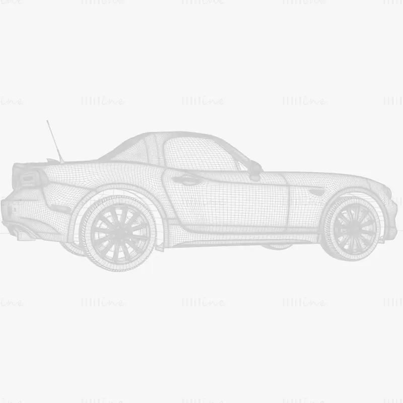 Fiat 124 Spider 3D модел