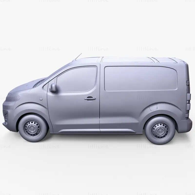 Fiat E Scudo 2022 Car 3D Model