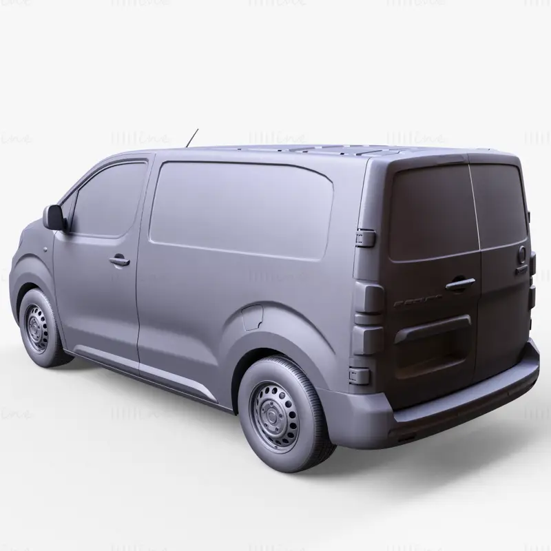 Fiat E Scudo 2022 Car 3D Model
