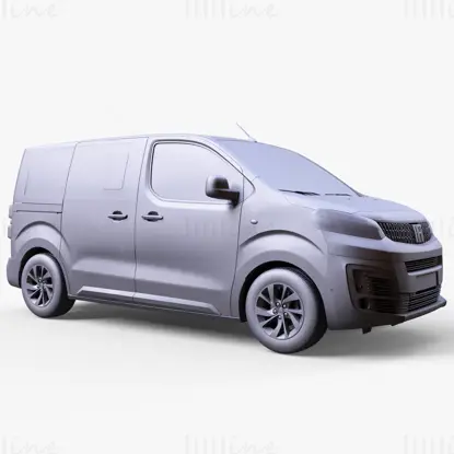 Fiat E Ulysse 2022 auto 3D-model