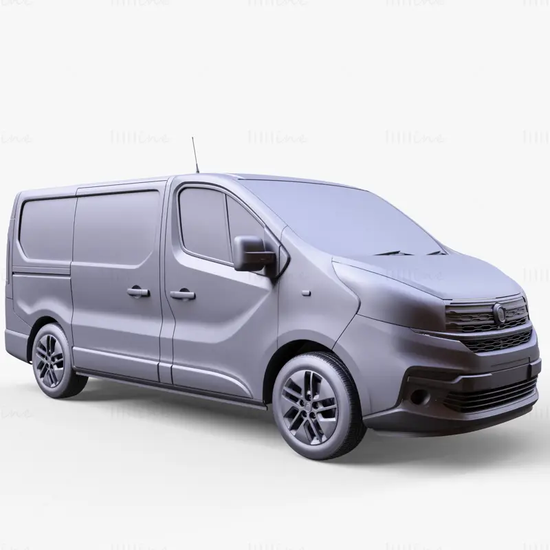 Fiat Talento Van l1 2017 Автомобил 3D модел