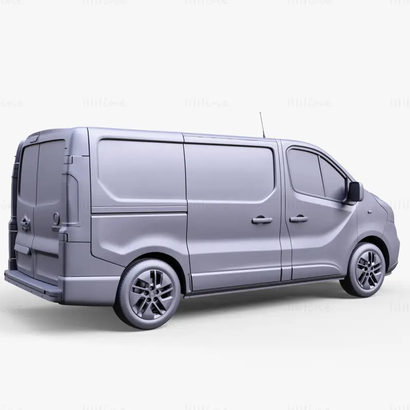 Fiat Talento Van l1 2017 bil 3D-modell
