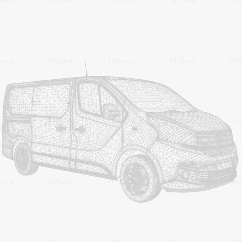 Fiat Talento Van l1 2017 Автомобиль 3D модель
