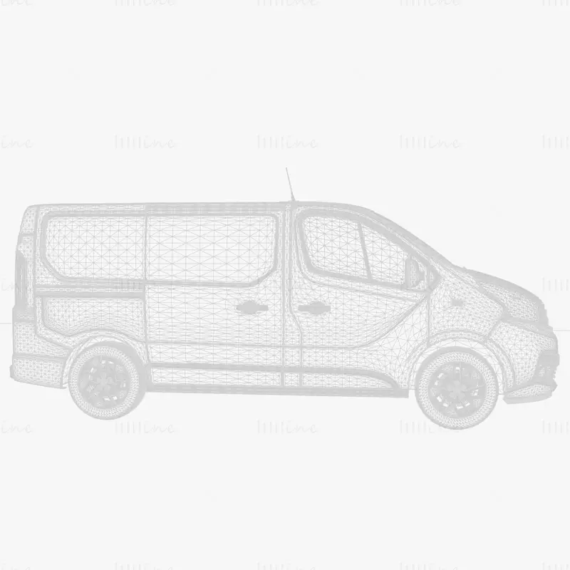Fiat Talento Van l1 2017 Автомобиль 3D модель