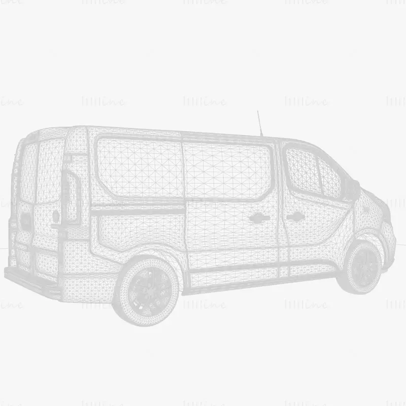 سيارة فيات تالينتو فان l1 2017 موديل 3D