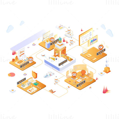 Fiscal and tax vector illustration