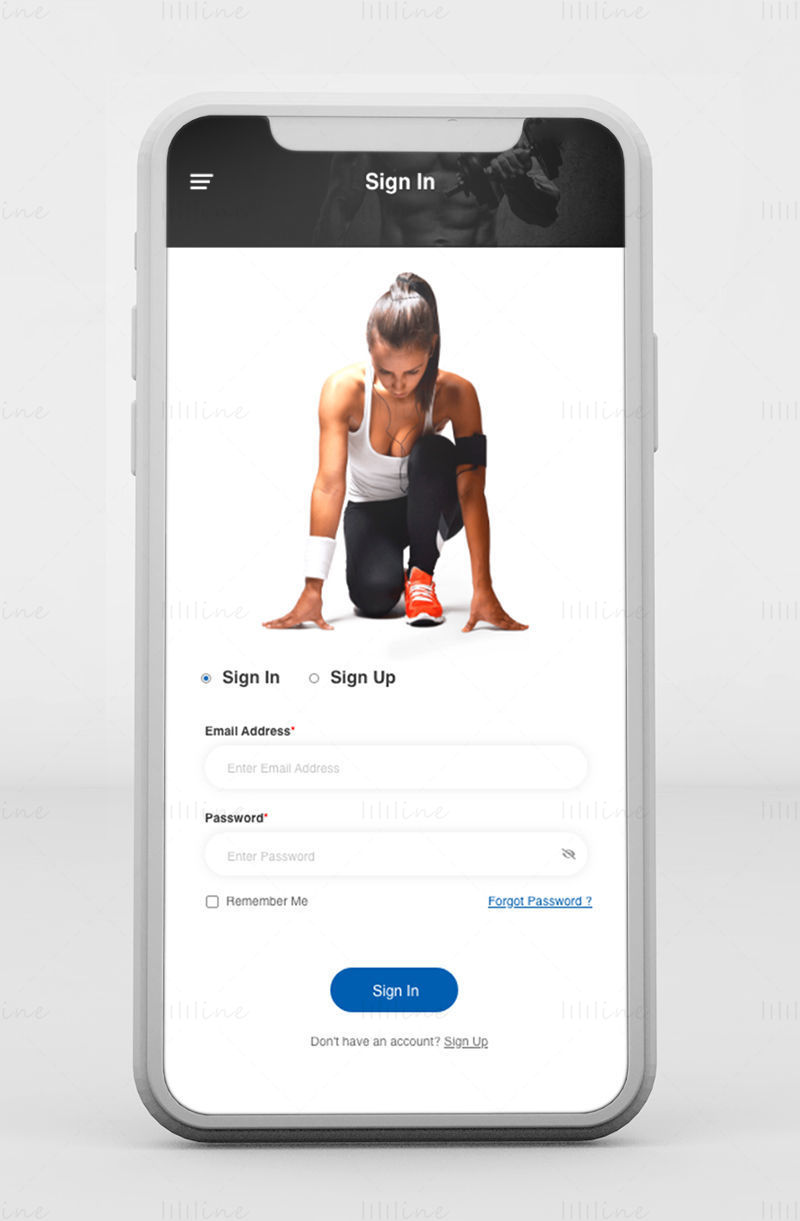 Fitness App – Adobe XD Mobile UI Kit