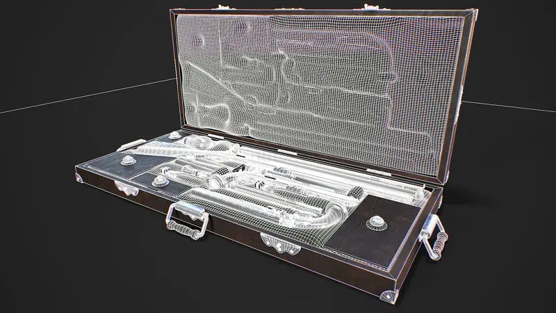 Flintlock Gun Case Premium 3D Model