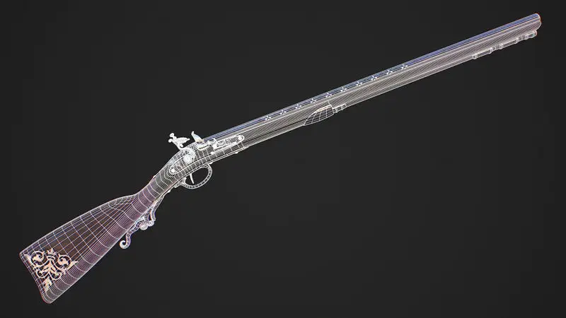 Flintlock Musket Model 3D