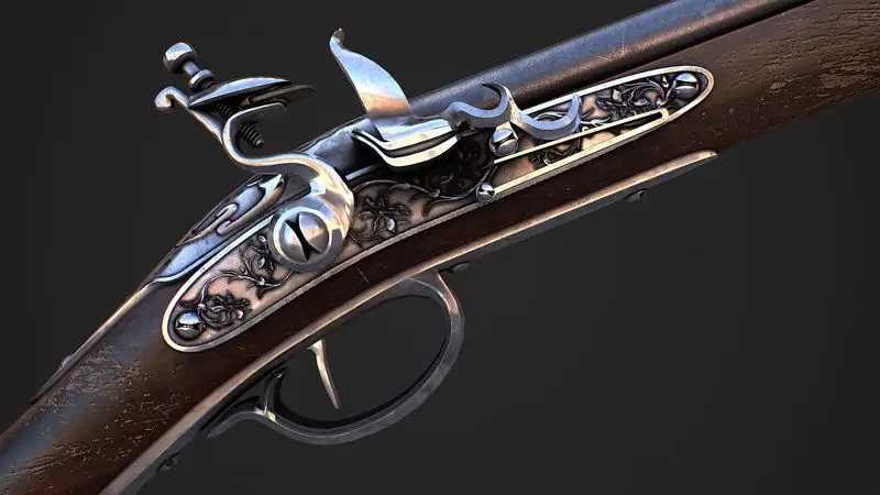 Flintlock Musket Model 3D