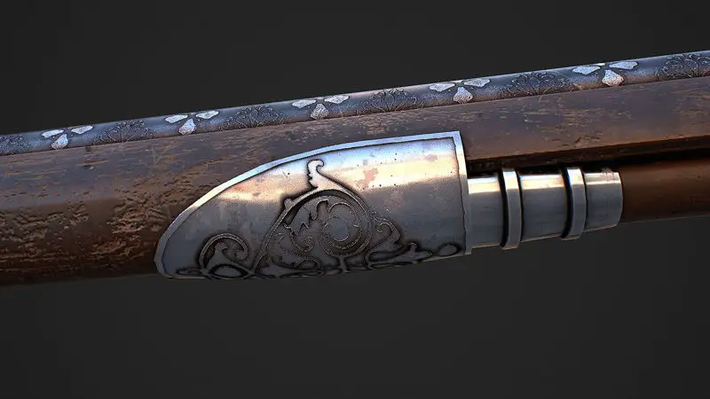 Flintlock Musket Model 3D