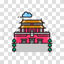 Forbidden City vector illustration