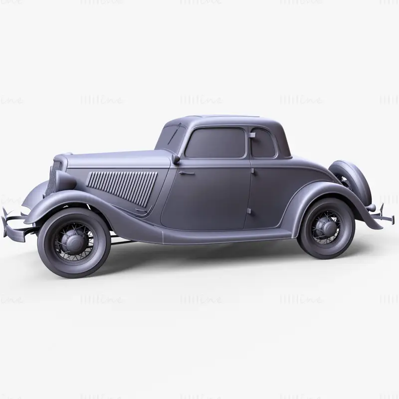 Ford Coupe 1934 3D модел на кола
