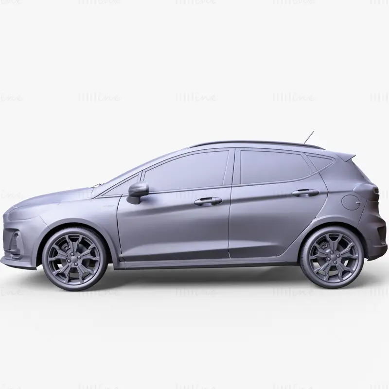 Ford Fiesta Active 2022 3D модел на кола