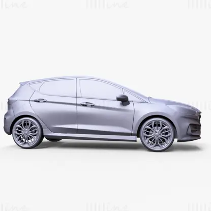 مدل سه بعدی خودرو فورد فیستا STline 2022