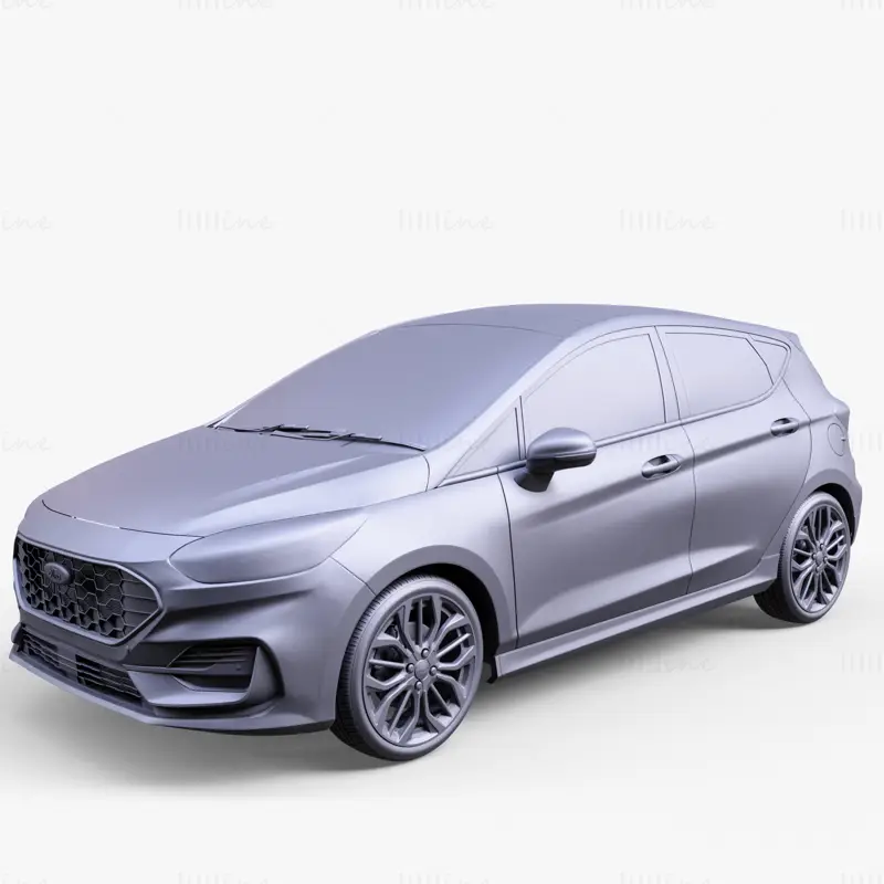 Ford Fiesta STline 2022 3D модел на кола