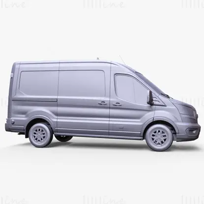 Ford Transit Van l2h2 Trail 2021 3D Model