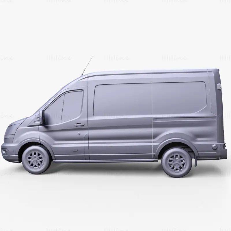 Ford Transit Van l2h2 Trail 2021 3D модел