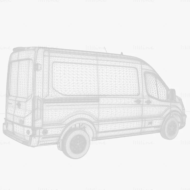 Ford Transit Van l2h2 Trilha 2021 Modelo 3D