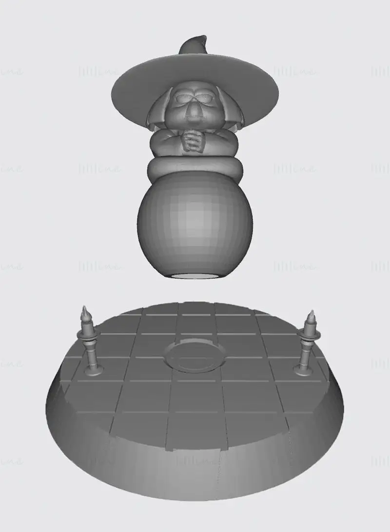 Fortuneteller Baba - Dragon Ball Z 3D Print Model STL FIles