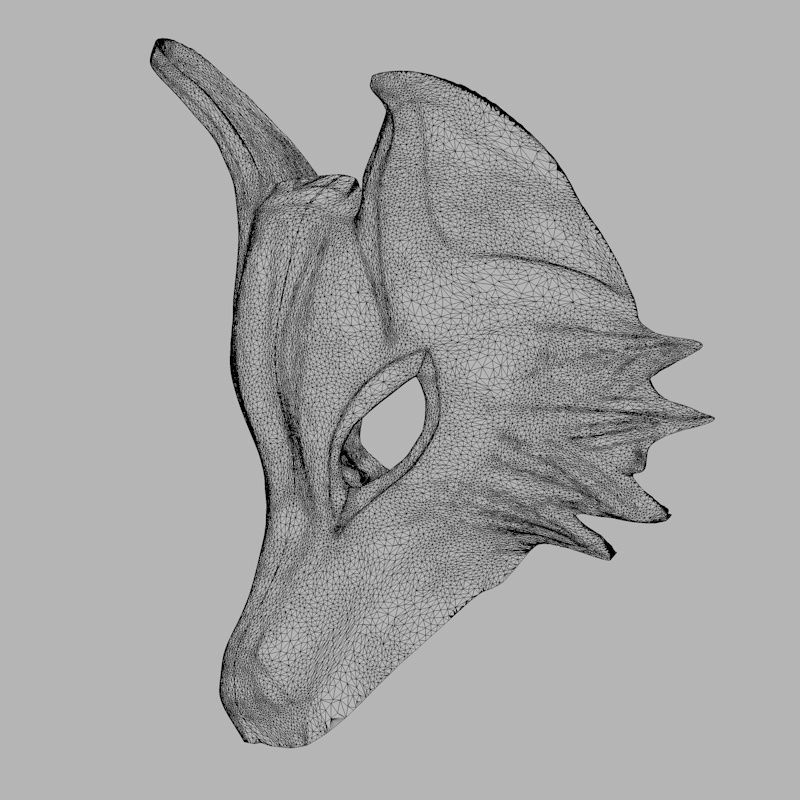 FOX MASK 3D Print Model