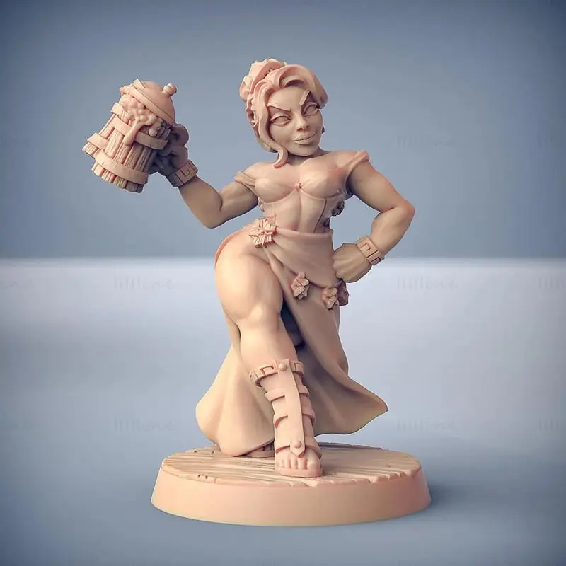 Fraia Dwarven Beauty 3D tiskový model STL