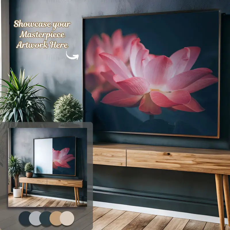 Frame Mockup bundelcode RE-1 | Ontwerp van lege muur