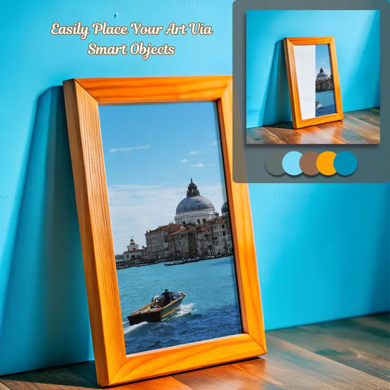 Frame Mockup bundelcode RE-1 | Ontwerp van lege muur