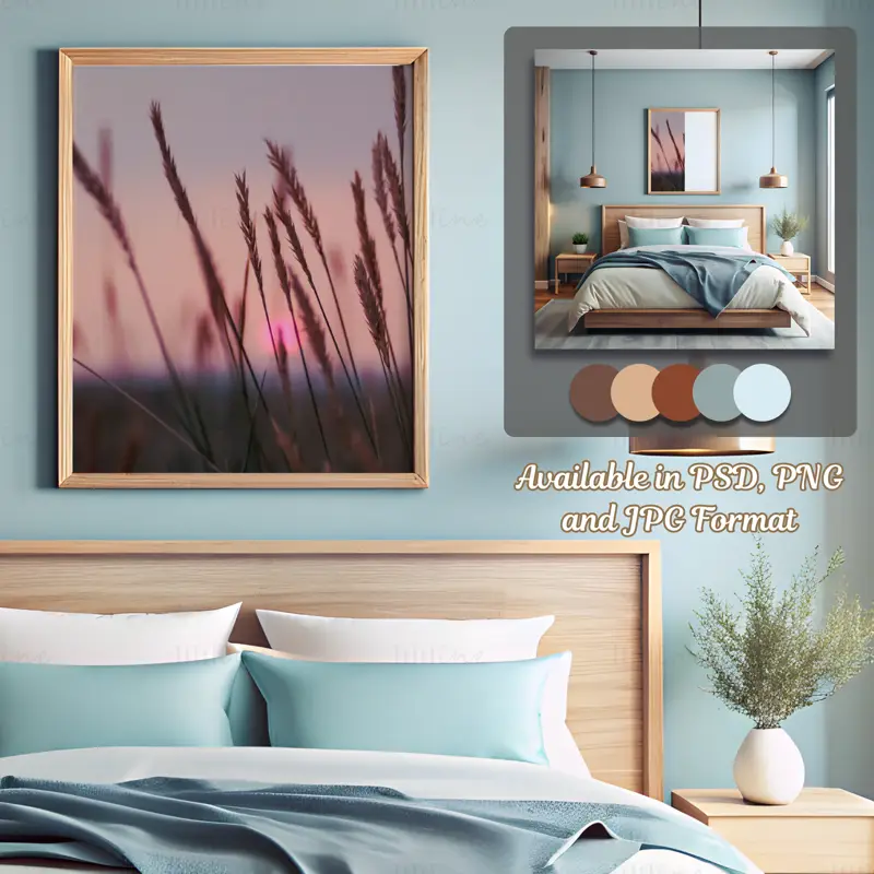 Frame Mockup Bundle Code RE-2 | Bedroom Design