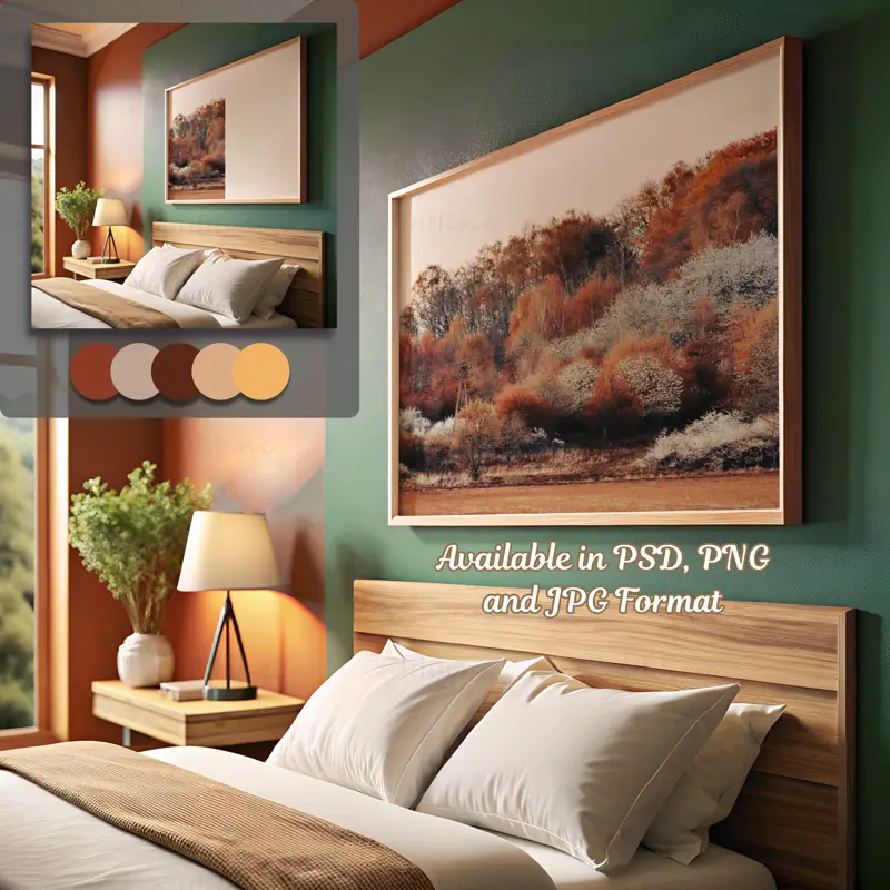 Frame Mockup Bundle Code RE-3 | Bedroom Design