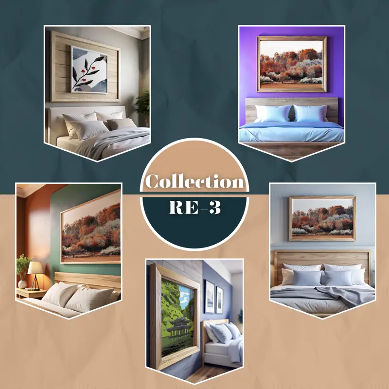 Rahmen Mockup Bundle Code RE-3 | Schlafzimmer Design