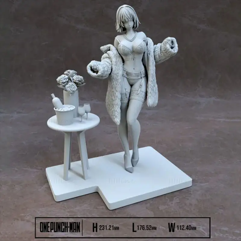 Fubuki One Punch Man 3D-Druckmodell STL