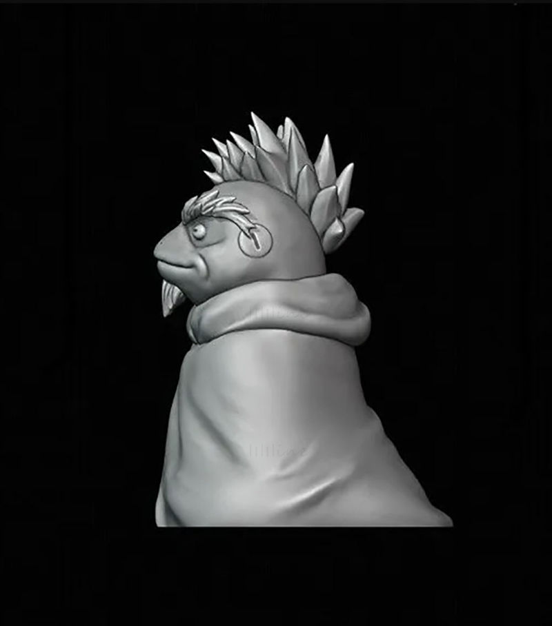 Fukasaku Naruto 3D-modell Klar til å skrive ut STL